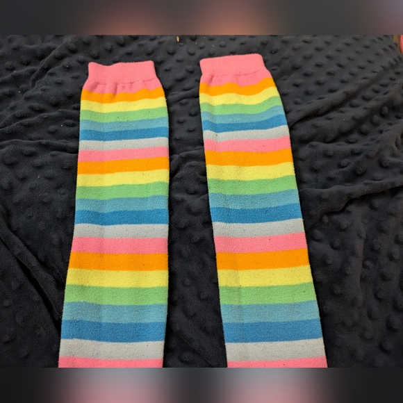 Washed not worn, rainbow thigh high socks perfect condition - Picture 4 of 5
